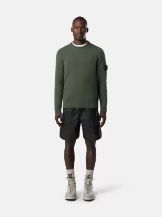 Pullover mit Rundhalsausschnitt und Details in Umkehrmaschen
