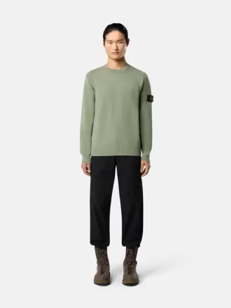 Pullover mit Rundhalsausschnitt und Details in Umkehrmaschen