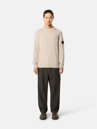 Pullover mit Rundhalsausschnitt und Details in Umkehrmaschen