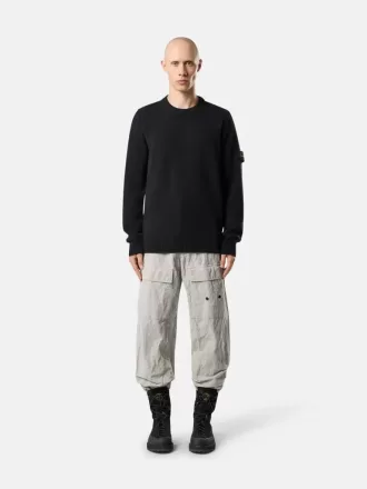 Pullover mit Rundhalsausschnitt und Details in Umkehrmaschen