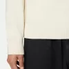 Pullover mit Rundhalsausschnitt und Details in Umkehrmaschen