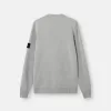 Pullover mit Rundhalsausschnitt und Details in Umkehrmaschen