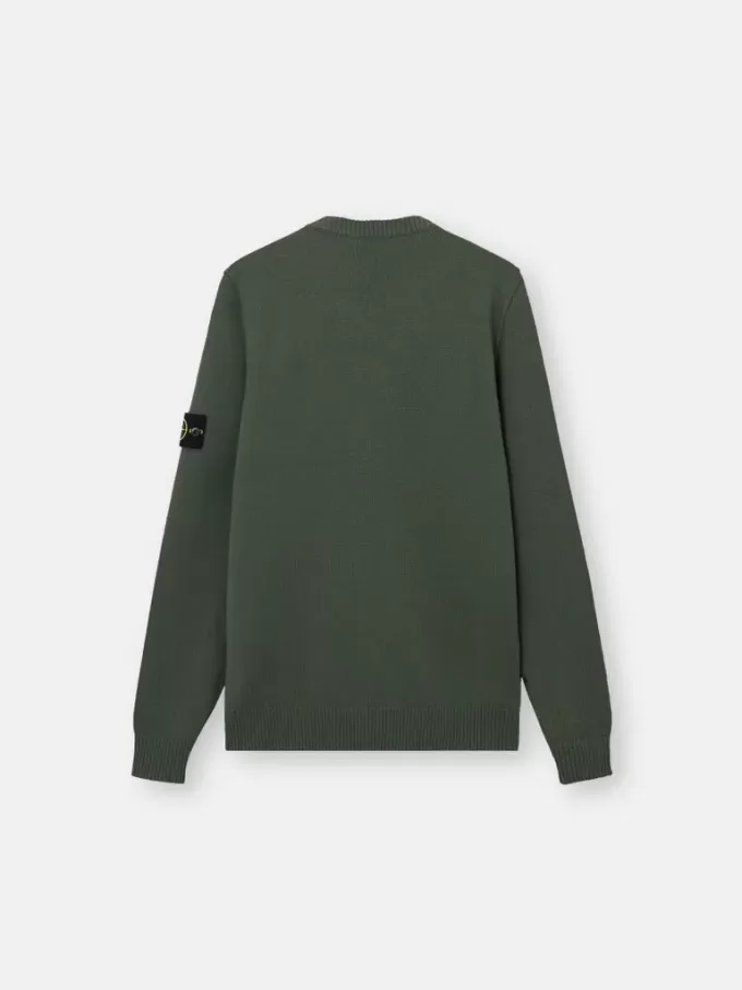 Pullover mit Rundhalsausschnitt und Details in Umkehrmaschen