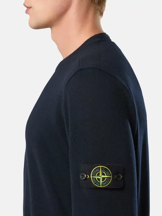 Pullover mit Rundhalsausschnitt und erhabenen Stickdetails