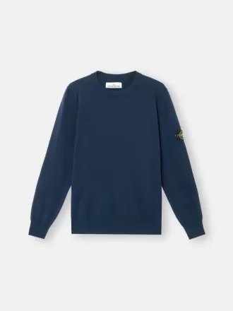 Pullover mit Rundhalsausschnitt und kleinen Rollkragen-Details