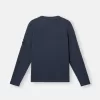 Pullover mit Rundhalsausschnitt und kleinen Rollkragen-Details
