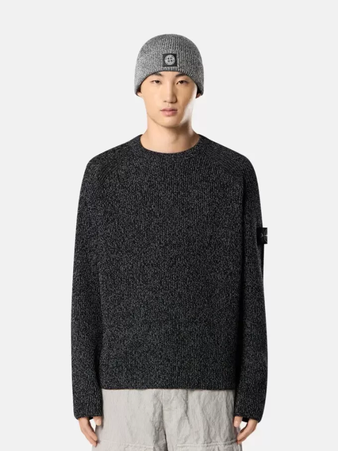 Pullover mit Rundhalsausschnitt und reflektierender Beschichtung
