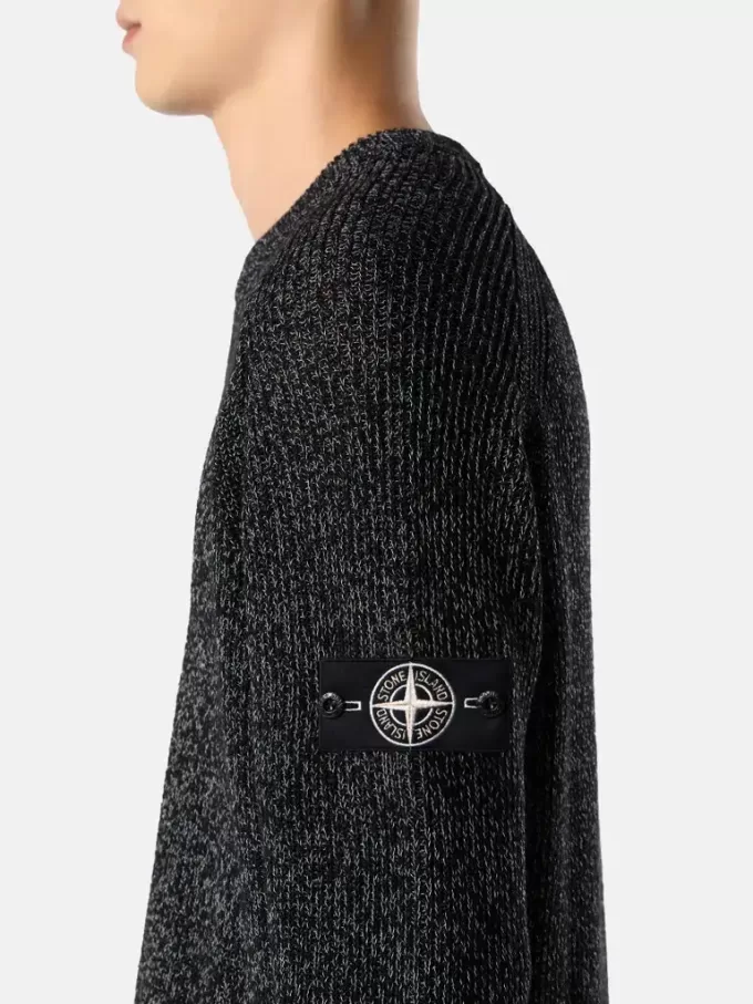 Pullover mit Rundhalsausschnitt und reflektierender Beschichtung