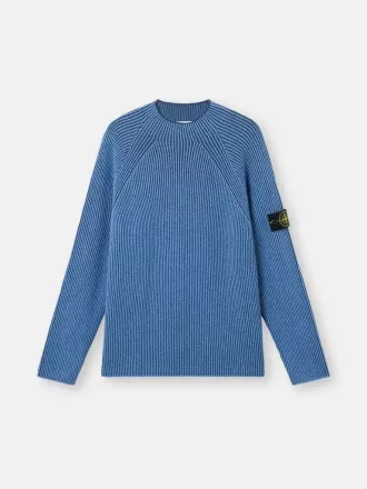 Pullover mit Stehkragen und Vanisé-Rippstruktur