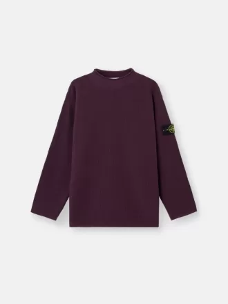 Pullover mit Stehkragen und Ziernähten