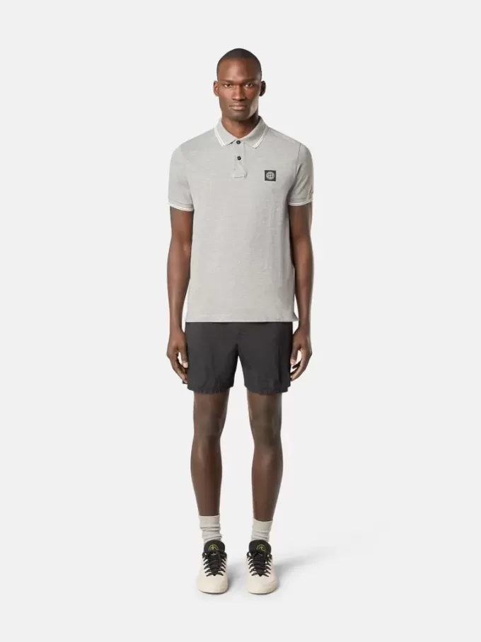 Regular-Fit-Badehose in mittlerer Länge mit Taschen
