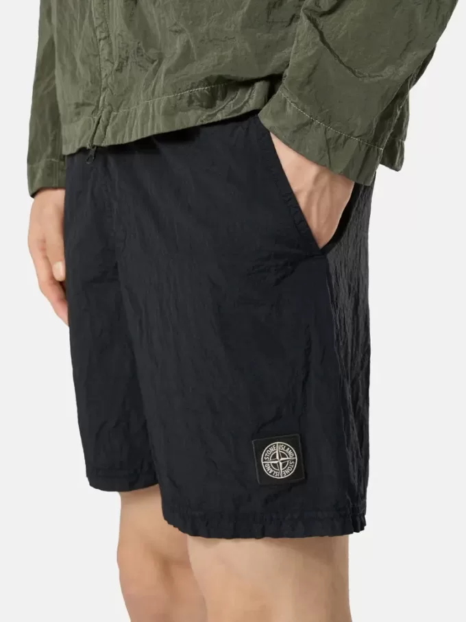 Regular-Fit-Badehose in mittlerer Länge mit Taschen