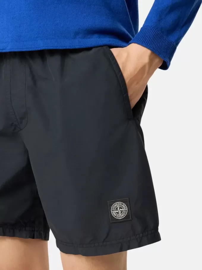 Regular-Fit-Badehose in mittlerer Länge mit Taschen