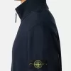 Regular-Fit-Sweatshirt mit halbem Reißverschluss und gerippten Einsätzen