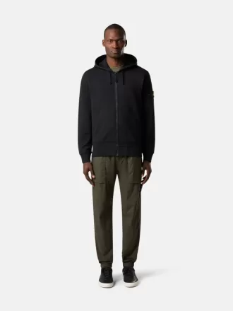 Regular-Fit-Sweatshirt mit Kapuze, Reißverschluss und Taschen