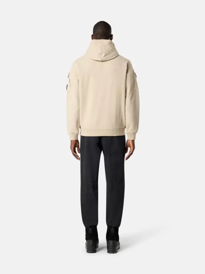 Regular-Fit-Sweatshirt mit Kapuze und Reißverschluss sowie Ärmeltaschen.