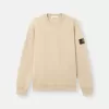 Regular-Fit-Sweatshirt mit Rundhalsausschnitt und elastischen Bündchen