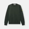 Regular-Fit-Sweatshirt mit Rundhalsausschnitt und elastischen Bündchen