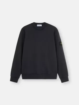 Regular-Fit-Sweatshirt mit Rundhalsausschnitt und elastischen Bündchen