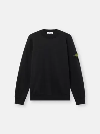 Regular-Fit-Sweatshirt mit Rundhalsausschnitt und elastischen Bündchen