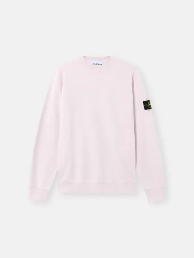 Regular-Fit-Sweatshirt mit Rundhalsausschnitt und elastischen Bündchen