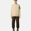 Regular-Fit-Sweatshirt mit Rundhalsausschnitt und elastischen Bündchen