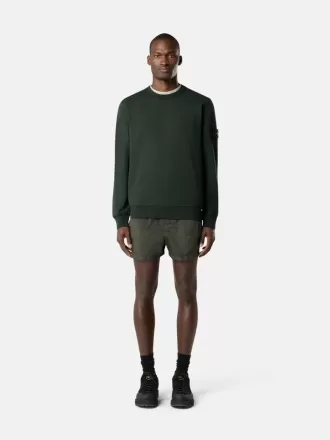 Regular-Fit-Sweatshirt mit Rundhalsausschnitt und elastischen Bündchen