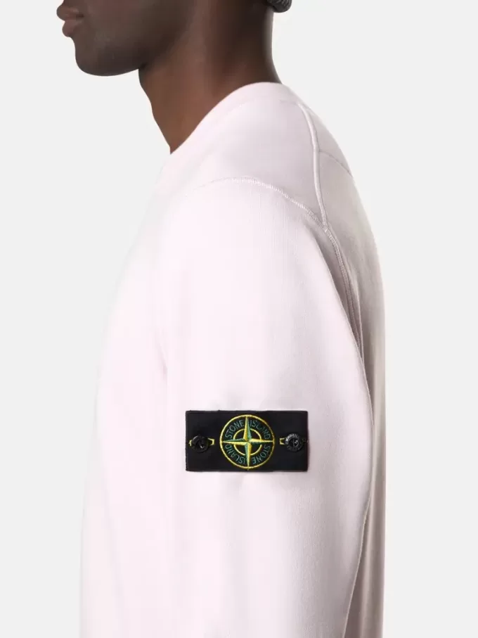 Regular-Fit-Sweatshirt mit Rundhalsausschnitt und elastischen Bündchen