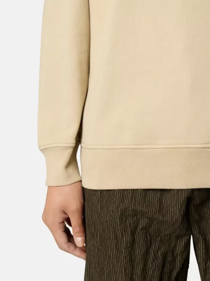 Regular-Fit-Sweatshirt mit Rundhalsausschnitt und elastischen Bündchen