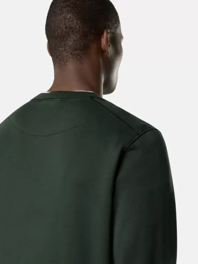 Regular-Fit-Sweatshirt mit Rundhalsausschnitt und elastischen Bündchen