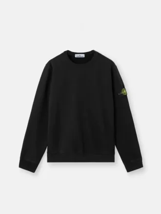 Regular-Fit-Sweatshirt mit Rundhalsausschnitt und gerippten Einsätzen