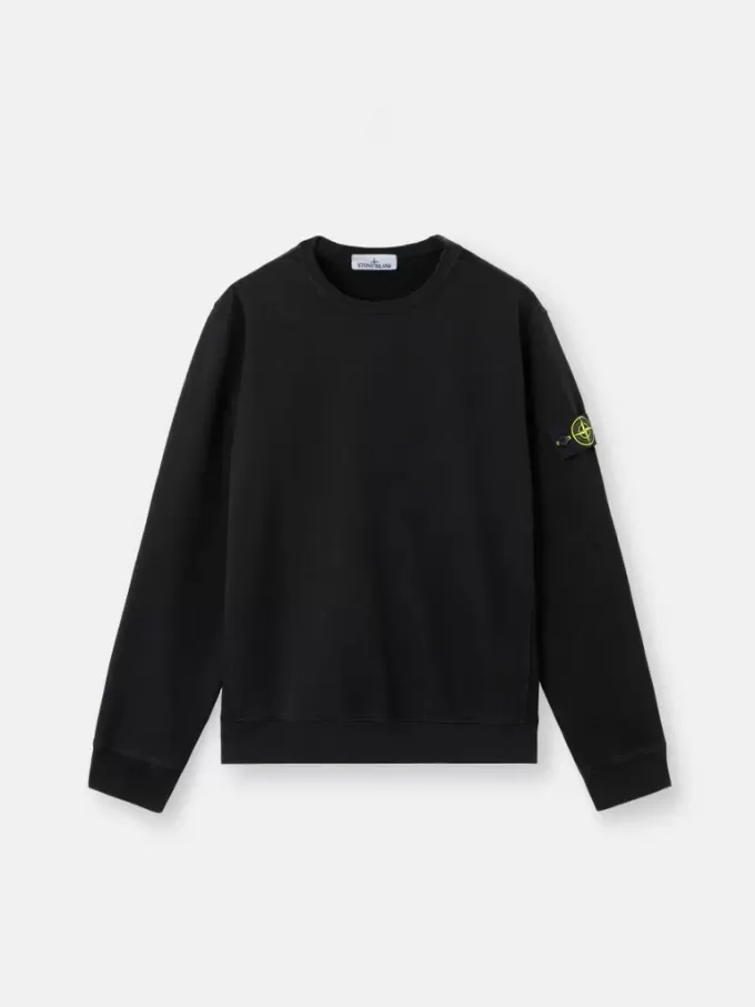 Regular-Fit-Sweatshirt mit Rundhalsausschnitt und gerippten Einsätzen