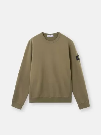 Regular-Fit-Sweatshirt mit Rundhalsausschnitt und gerippten Einsätzen