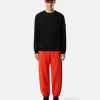 Regular-Fit-Sweatshirt mit Rundhalsausschnitt und gerippten Einsätzen