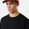 Regular-Fit-Sweatshirt mit Rundhalsausschnitt und gerippten Einsätzen