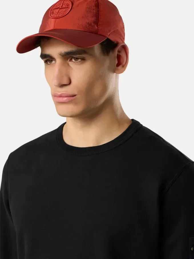 Regular-Fit-Sweatshirt mit Rundhalsausschnitt und gerippten Einsätzen