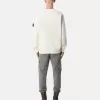 Regular-Fit-Sweatshirt mit Rundhalsausschnitt und gerippten Einsätzen