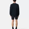 Regular-Fit-Sweatshirt mit Rundhalsausschnitt und gerippten Einsätzen