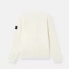 Regular-Fit-Sweatshirt mit Rundhalsausschnitt und gerippten Einsätzen