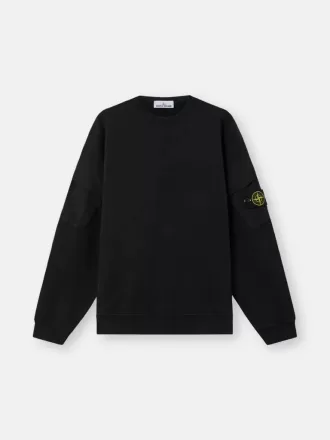 Regular-Fit-Sweatshirt mit Rundhalsausschnitt und Ärmeltaschen