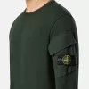 Regular-Fit-Sweatshirt mit Rundhalsausschnitt und Ärmeltaschen