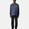 Regular-Fit-Sweatshirt mit Rundhalsausschnitt und Schriftzug