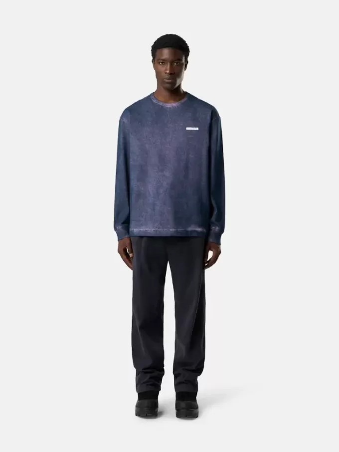 Regular-Fit-Sweatshirt mit Rundhalsausschnitt und Schriftzug