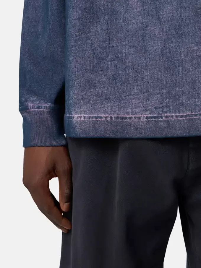 Regular-Fit-Sweatshirt mit Rundhalsausschnitt und Schriftzug