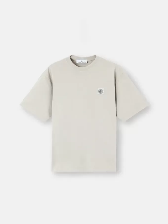 Regular-Fit-T-Shirt mit kurzen Ärmeln und Compass-Patch
