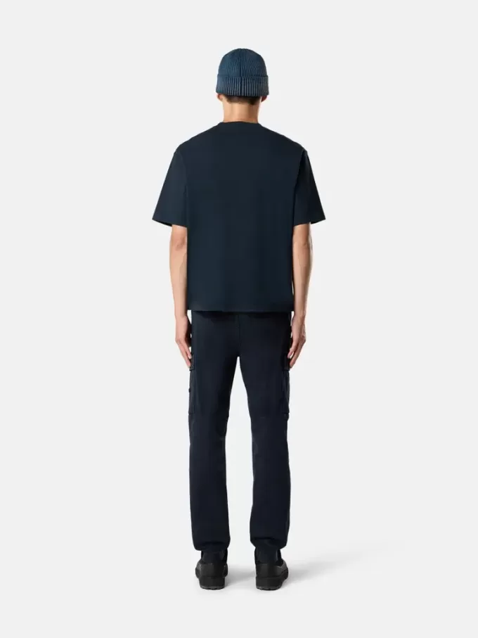 Regular-Fit-T-Shirt mit kurzen Ärmeln und Compass-Patch