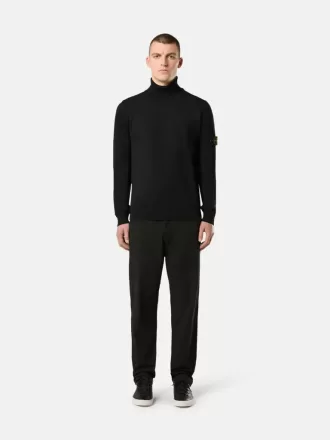 Rollkragenpullover mit gerippten Bündchen
