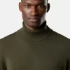 Rollkragenpullover mit gerippten Bündchen
