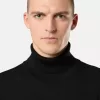 Rollkragenpullover mit gerippten Bündchen