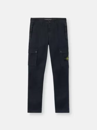 Schmal geschnittene Cargohose mit Reißverschlusstaschen